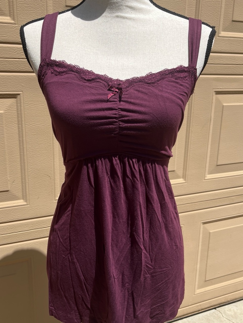 Soma Plum Lace-Trim Cami